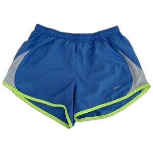 Nike Dri-FIT Blue & Gray Lined Running Gym Workout Shorts Women's Size Small